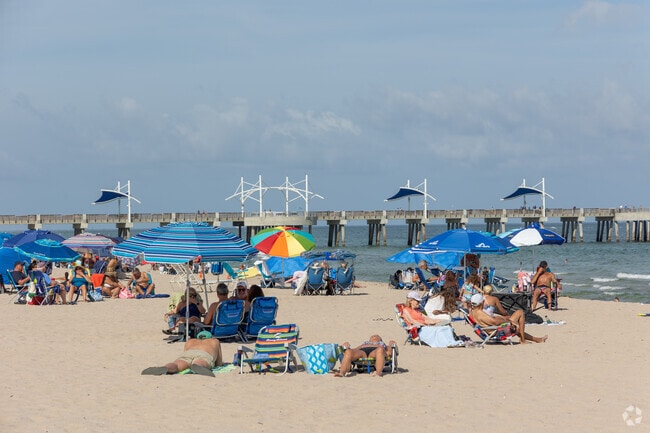 Downtown Pompano residents live a few minutes away from the beach.