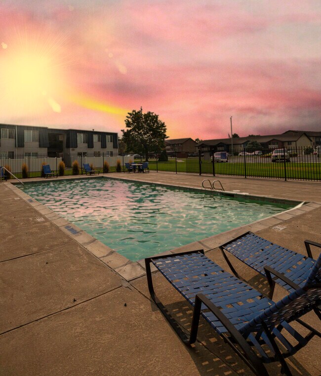 Pool at Sunset