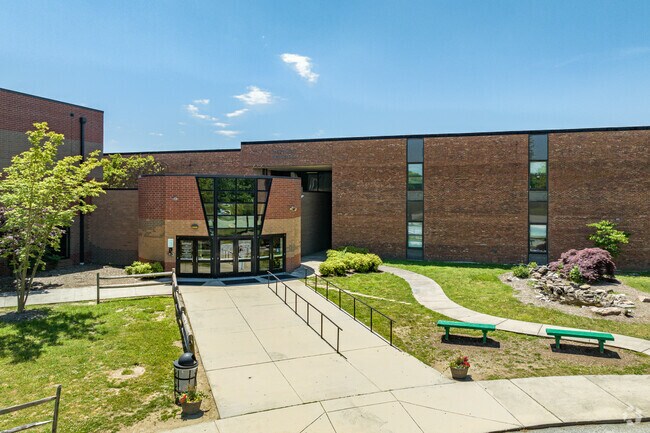 Southwest High School boasts a distinctive entrance.