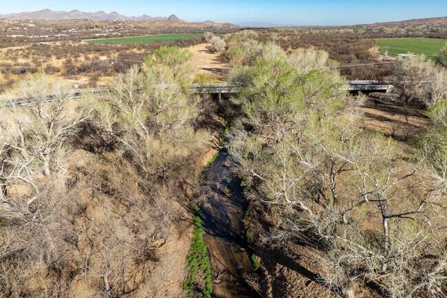 The Santa Cruz River follows the Juan Bautista de Anza National Historic Trail near Nogales.