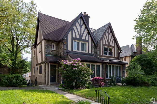 This home in Olney has Tudor influences.