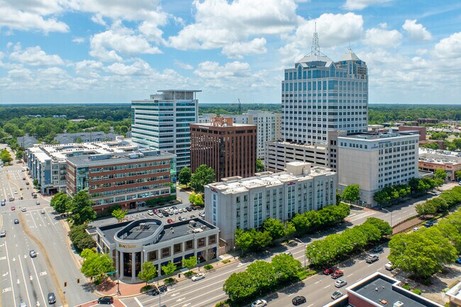 Downtown Virginia Beach has several tall buildings and lots of shopping to Pembroke residents.