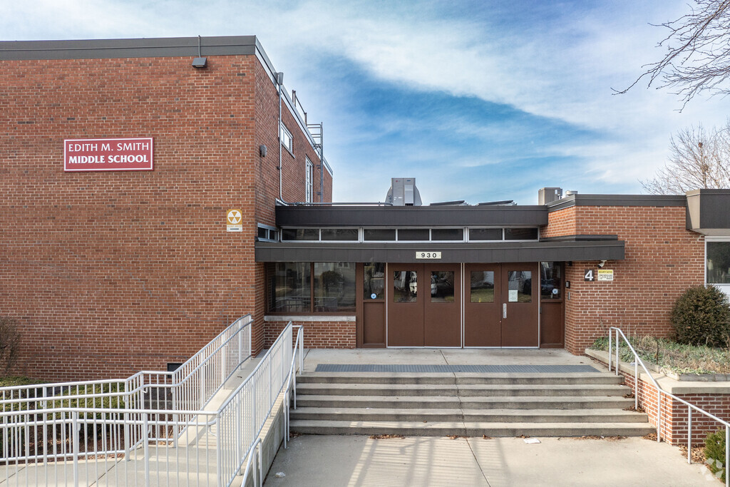 Edith M Smith Middle School includes approximately 550 students.