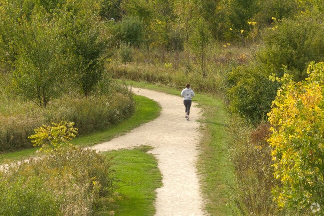 The Prairie Wolf Forest Preserve features a trail for hiking or jogging.