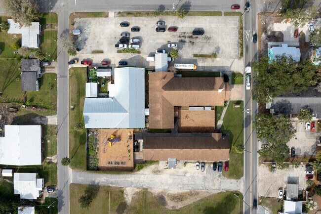 Parents pick up students from Victory Preparatory School.