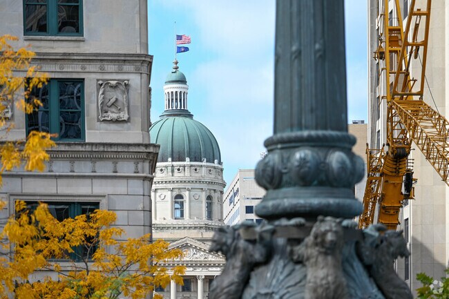 Impressive architecture is all around in Renaissance Place.