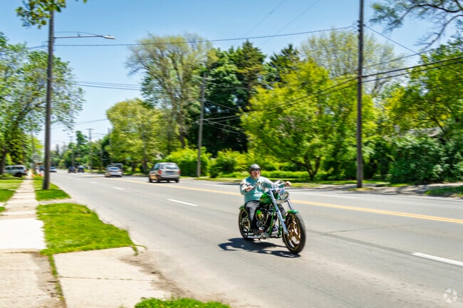 Local bike riders enjoy a Sunday ride through the Saint Stephens Brockway-Carmen neighborhood.
