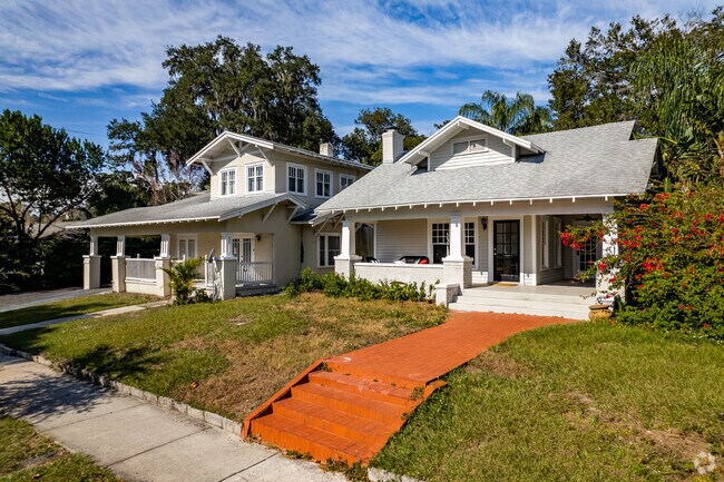 Craftsman-style homes in the Milk District offer charming, affordable options for small families starting out in Orlando.