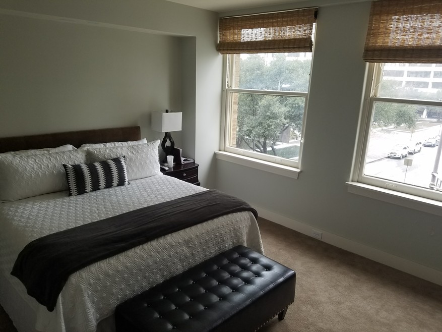 Master bedroom overlooking Burnet Park