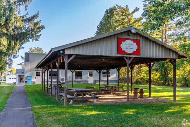 The Sue Beeners Pavilion is a public pavilion located near the Danby Volunteer Fire Department.