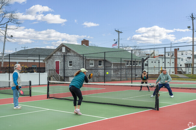 It's rare to see the Pickleball courts in Waveland empty.