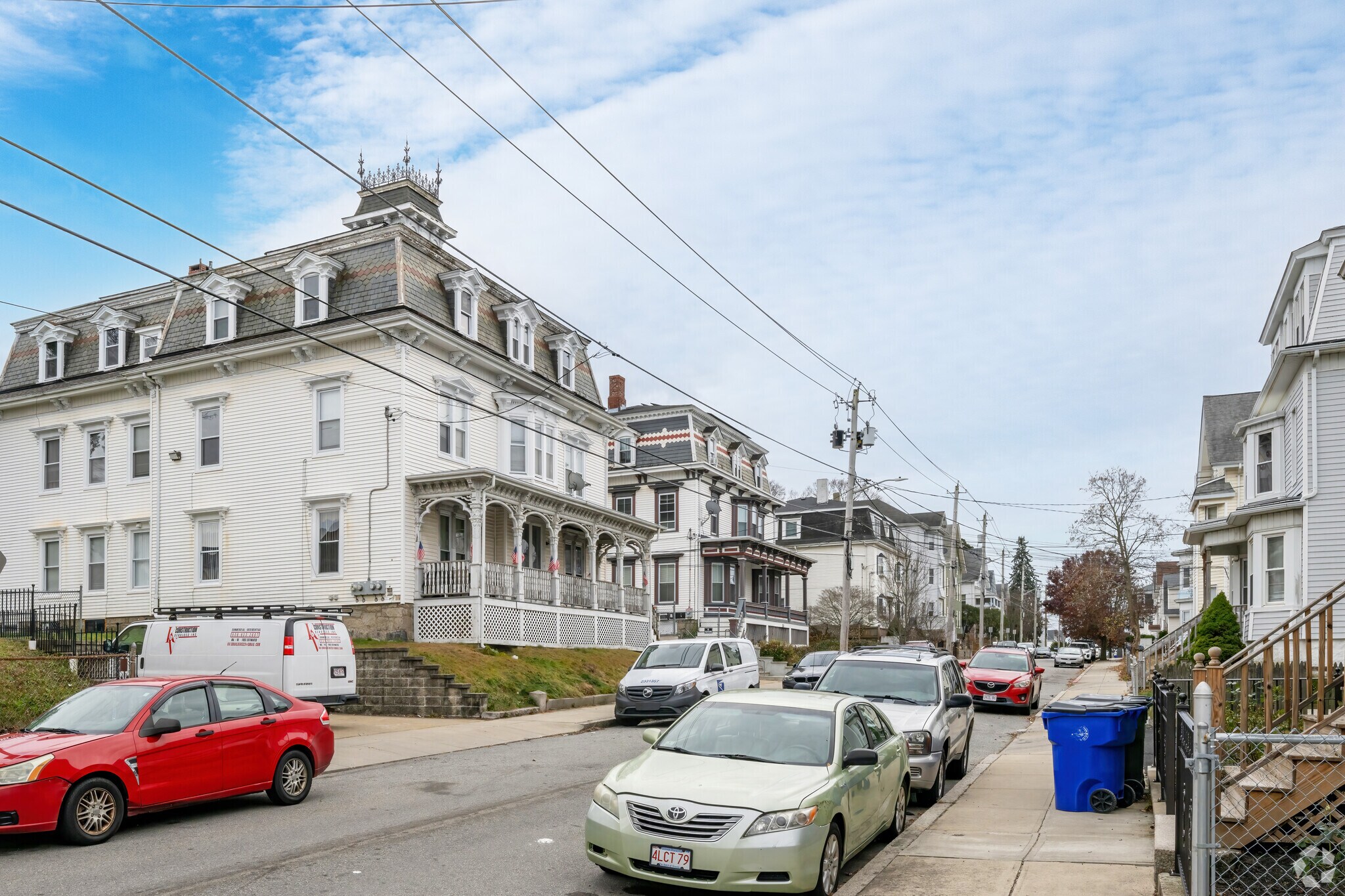 Some of the homes in Corky Row have stylish elements from the 19th century.