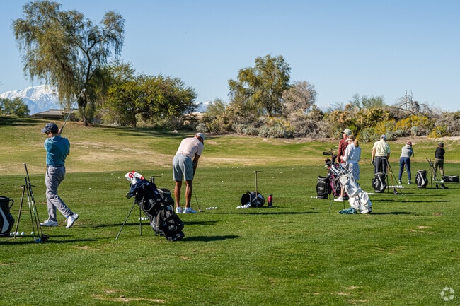Locals enjoy a round of golf at Palm Valley Country Club or Desert Willow Golf Resort.