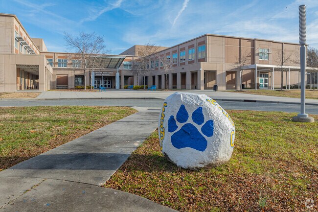 Eastern Guilford High School pride is evident throughout the campus.
