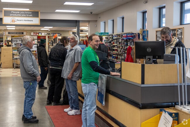 Catch up with your neighbors at Oscar's Hardware in Meriwether.