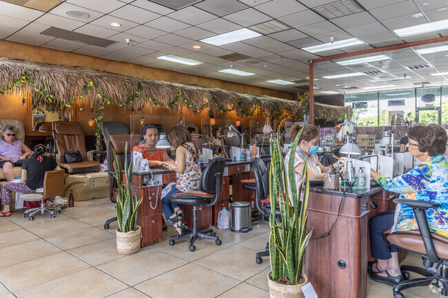 Fashion Hair & Nails in Highland Fair Shopping Center offers salon services for residents.