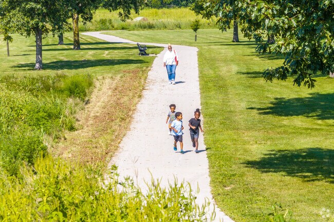 The loop trail at Wetherby Park is ideal for walkers, joggers, and families.