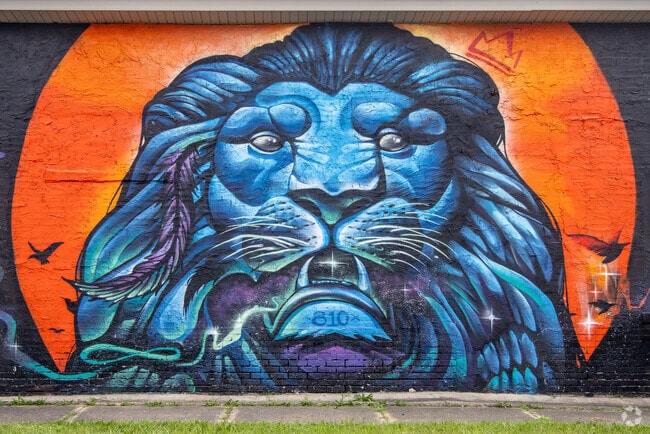 Colorful murals adorn the walls of local businesses in Beecher.