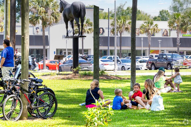 Families in Jennings enjoy weekend picnics under the trees at local parks.