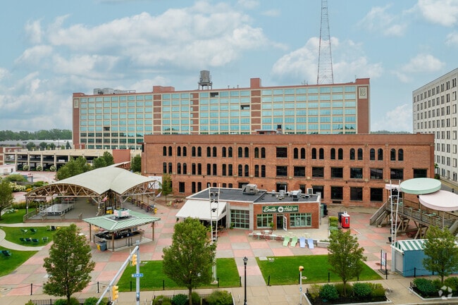 Larkin Square in Ellicott hosts events and dining options.