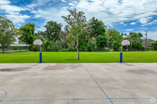 Conway Elementary Has A Large Sports Field And Two Full Basketball Courts.