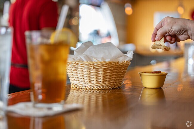 Enjoy some fresh chips and salsa at La Fuente Restaurant.