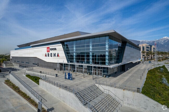 The Toyota Arena in Ontario hosts a variety of indoor sporting events.