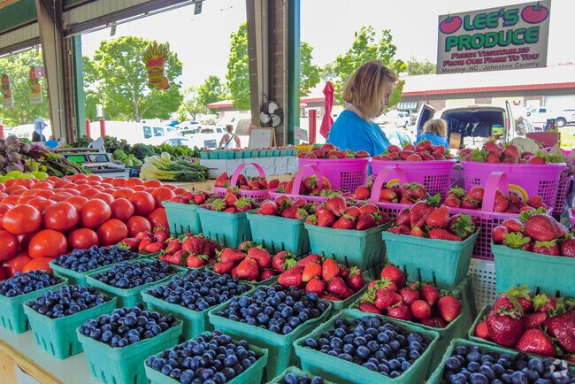 Avent West residents can pick up produce at the North Carolina State Farmers Market.