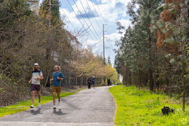 Locals enjoy jogging through the community on the Westside Regional Trail.