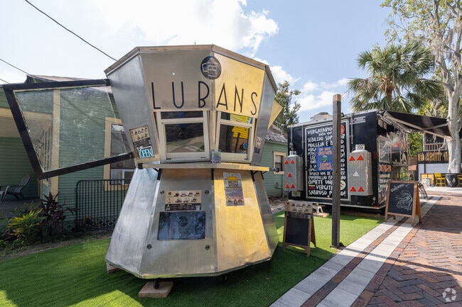 Lubens in Depot Village serves fresh coffee near Springhill.