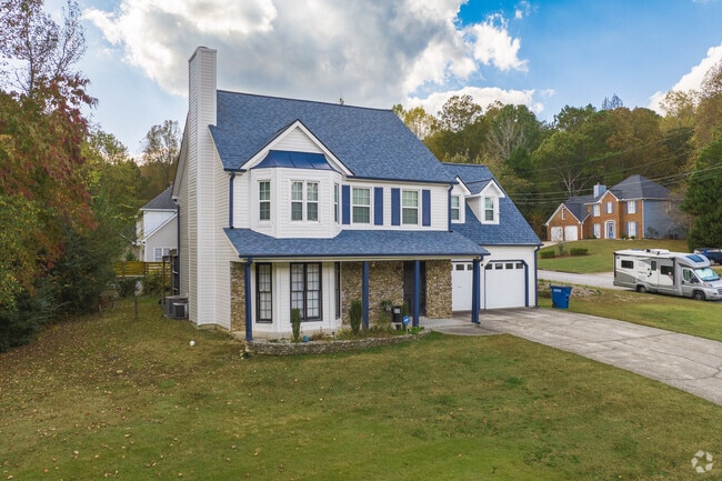 A popular architectural build-style of Lithia Springs homes is varying Cape Cods.