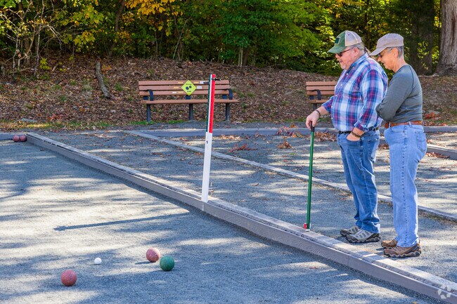 Local residents in Knollwood-Hanestown enjoy playing Bocce Ball at Miller Park.