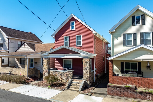 Homes line the streets and up the hills of Glassport.