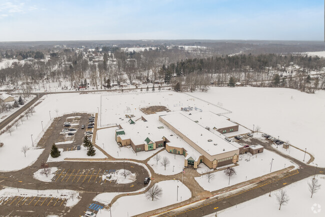An aerial view of Willow Ridge Elementary School.