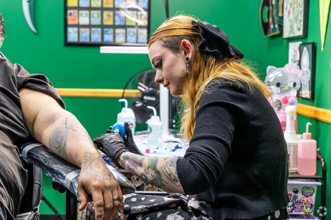 The artists at Sacred Sword Tattoo are amazing in Mockingbird Hills.