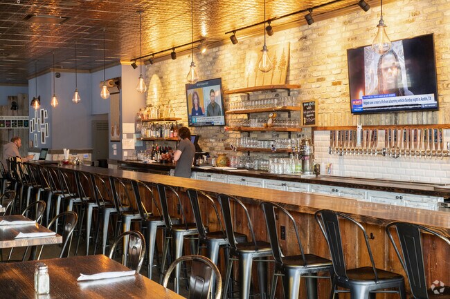 Bear & Bottle is a local restaurant in Maple Bluff