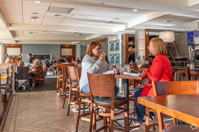 Muskegon locals enjoy lakefront views and fine dining at The Lake House Waterfront Grille.