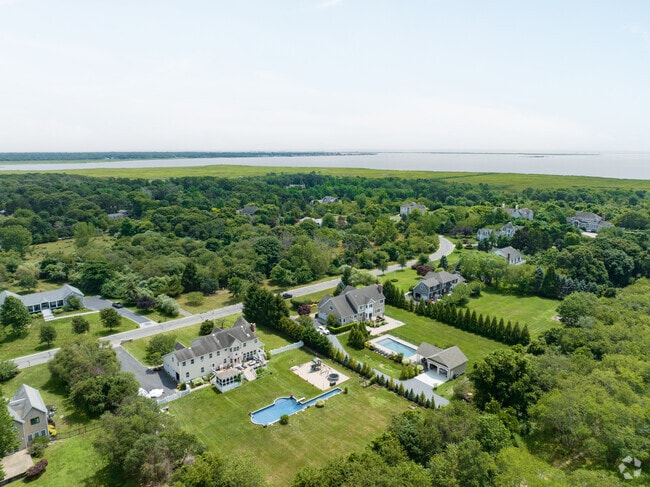 Brookhaven ranges from ranch style homes to larger colonial homes.