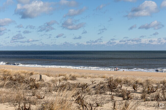 Fenwick Island has large sandy beaches with a peaceful ambiance.