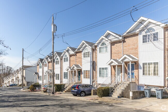 A row of new homes in New Brighton.