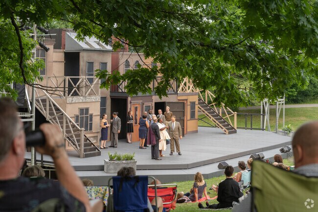 Shakespeare in the Park performs live shows in the summer.