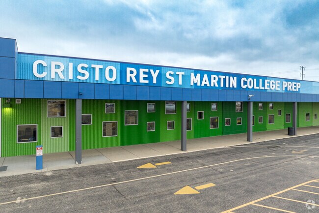 Cristo Rey St. Martin College Prep has approximately 400 students.
