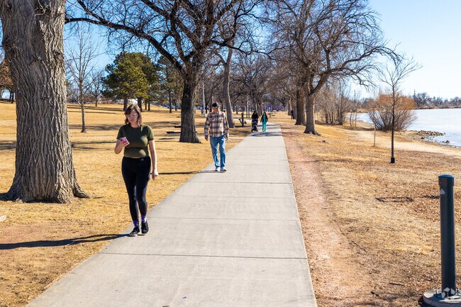 Take a stroll alone Prospect Lake which is close to the Knob Hill neighborhood.