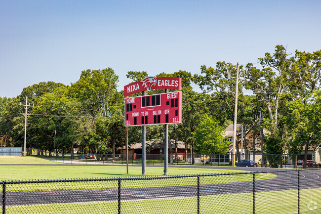 The Nixa Junior High campus includes athletic facilities.