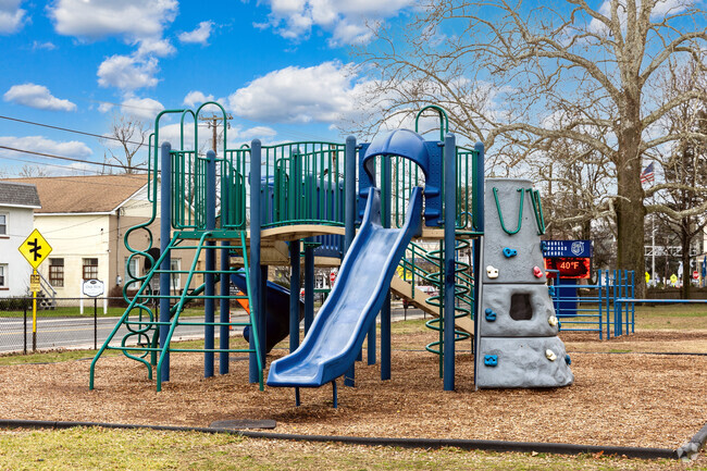 There is a playground for the students at Laurel Springs School.