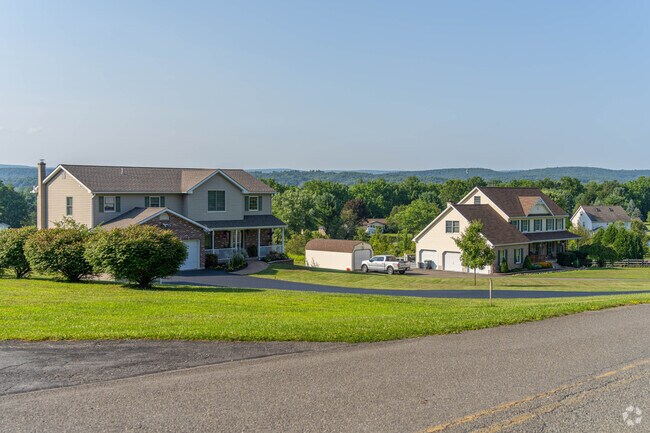 Large family homes in quiet neighborhoods are common in Brodheadsville.