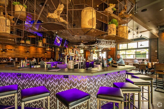 Tap 42 serves freshly made dishes from the classic Chicken & Waffles to a more exotic Mahi Mahi Poke Salad.