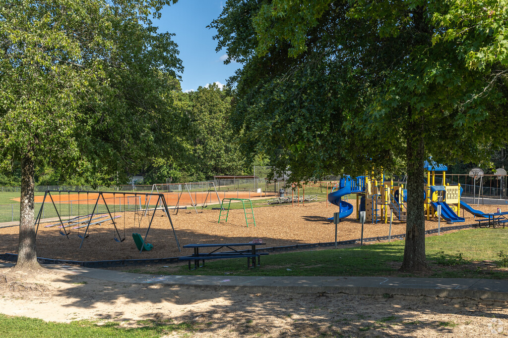 Friendship Elementary School has several new playground features and structures.