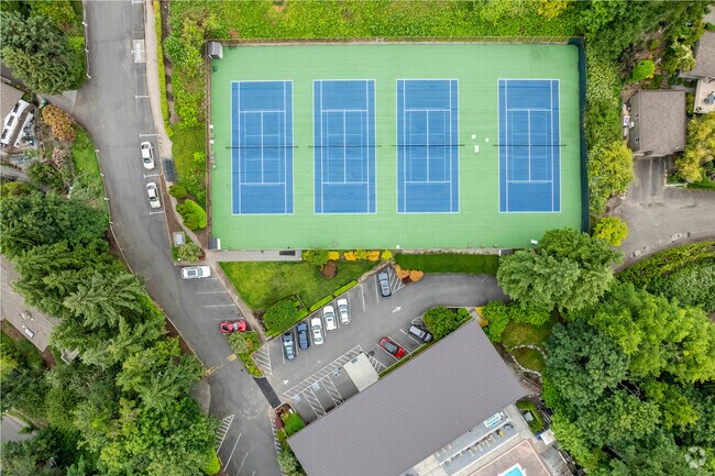 Mercerwood Beach Club in the heart of the neighborhood offers tennis courts and beach access.