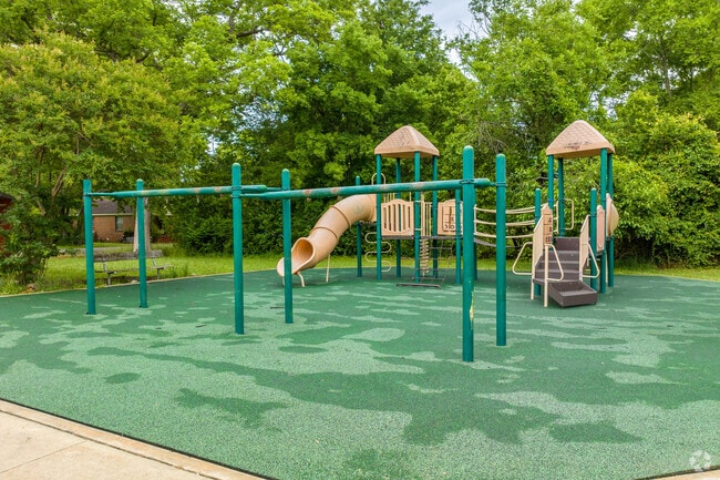 A.G. Gaston Park in Rising West Princeton features a playground that children can play on.